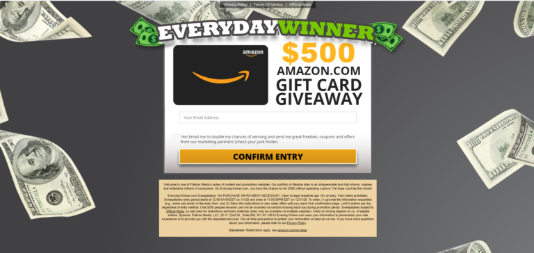 Unlock Your Chance to Win a $500 Amazon.com Gift Card Instantly!